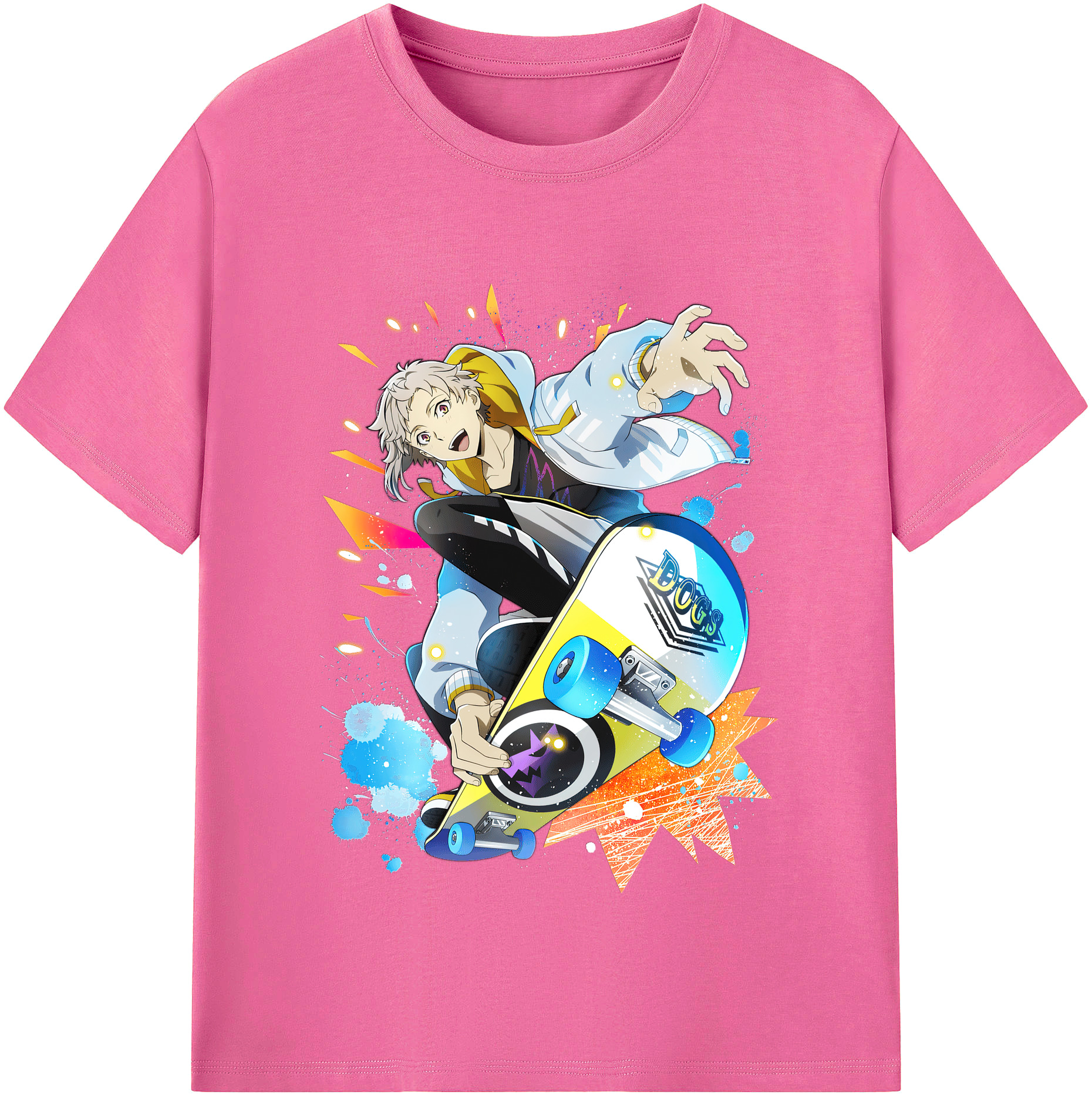 （画像用） 文豪ストレイドッグス Bungo Stray Dogs レディースカジュアルプリントTシャツ（綿100％）